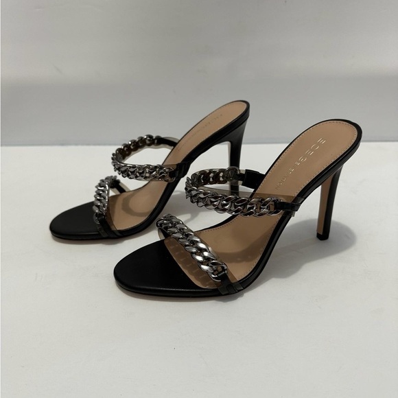 BCBGeneration Womens Jesta Chain Slip-On Open Toe Slide Shoes Size 7 M - Picture 4 of 10